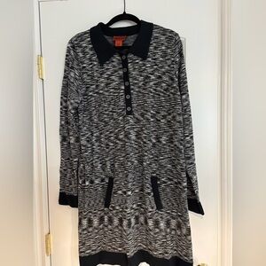 Missoni for Target Black and Gray Long Sleeve Dress